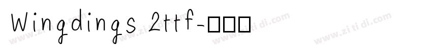 Wingdings 2ttf字体转换